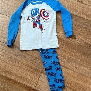 GAP Kids Captain America Pajama Set - Blue and White